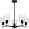 Quoizel Lucy Chandelier 5 Lights Matte Black LCY5025MBK - alternate 1